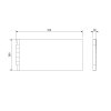 DEEP PLAIN bočný panel, 90x36cm