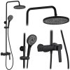 Sprchový set REA REBEL BLACK MATT
