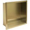 bathroom shelf 30x30 gold brush