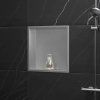 bathroom shelf 30x30 steel brush _0