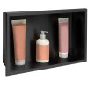 bathroom shelf 30x45 matte black