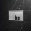 bathroom shelf 30x45 steel brush _0
