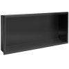 bathroom shelf 30x60 black matt_0