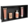 bathroom shelf 30x60 black matt