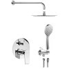 KAI podomietkový sprchový set s pákovou batériou, otočný prepínač, 2 výstupy, chróm