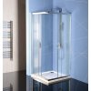 EASY LINE štvorcová sprchová zástena 900x900mm, sklo BRICK