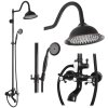 Sprchový set REA BERGAMO OLD BLACK