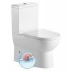 JALTA RIMLESS WC kombi misa s nádržkou vrátane splachovacej súpravy, spodný/zadný