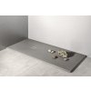 MITIA sprchová vanička z liateho mramoru, obdĺžnik 120x90cm, sivá
