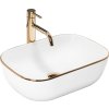 Umývadlo na dosku Rea Belinda Gold Edge
