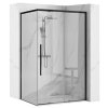 Sprchovací kút SOLAR BLACK MAT 90x90