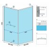 Sprchovací kút REA SPACE IN 90x90 - čierny_0