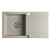 Drez granitový zabudovateľný s odkapem, 78x44cm, béžová
