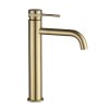 Umývadlová batéria REA Lungo Grip - brúsené zlato, vysoká