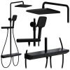 Sprchový set cu termostat REA Pedro Black