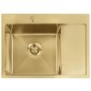 Oceľové umývadlo Fin BRUSH GOLD_0