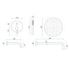 Built-in shower set Rea Lungo Gold + BOX_0