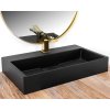 Konglomerátové umývadlo GOYA BLACK MAT 60CM_0