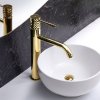 Umývadlový faucet Rea Lungo Diamond Gold vysoký_0