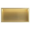 VSTAVANÁ KÚPEĽŇOVÁ POLICA LED 30x60 brush gold_0
