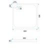 Sprchová akrylová vanička Rea Belmond White 80x80_3
