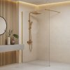 Sprchová zástena Rea Flexi Transparent / Brush Gold 130_5