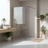 Sprchová zástena Rea Flexi Transparent / Titan 120