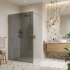 Sprchová zástena Rea Flexi Grey / Brush Gold 130_2