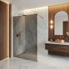 Sprchová zástena Rea Flexi Grey / Brush Copper 110
