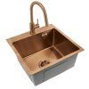 Oceľové umývadlo Leo 40 BRUSH COPPER_5