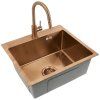 Oceľové umývadlo Leo 50 BRUSH COPPER_5