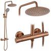 Sprchová súprava bez výtoku s termostatom Rea Lungo Copper  Brush