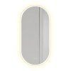 Zrkadlo LED OVL 50x100cm Gold