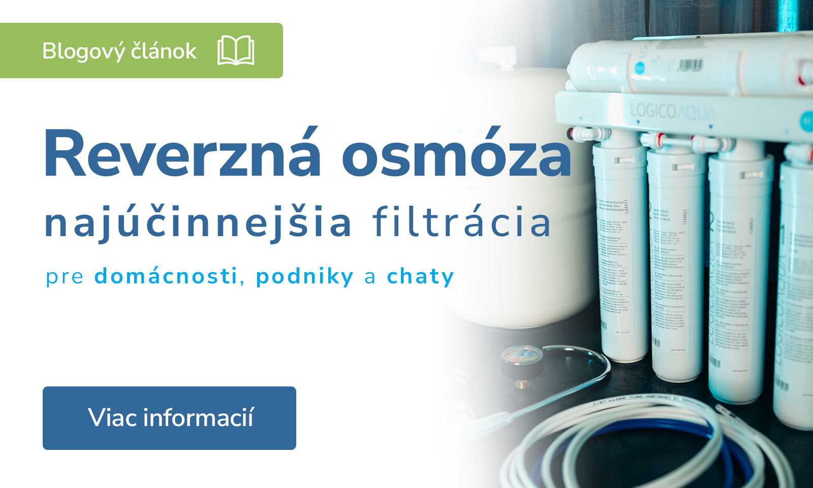 Reverzná osmóza: Najúčinnejšia filtrácia pre domácnosti, podniky a chaty