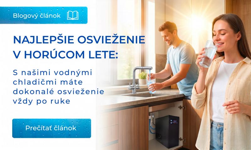 Chladiče vody do domácnosti aj kancelárie