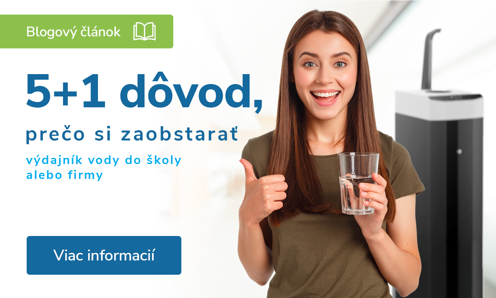 5+1 dôvod, prečo si zaobstarať výdajník vody do školy alebo firmy