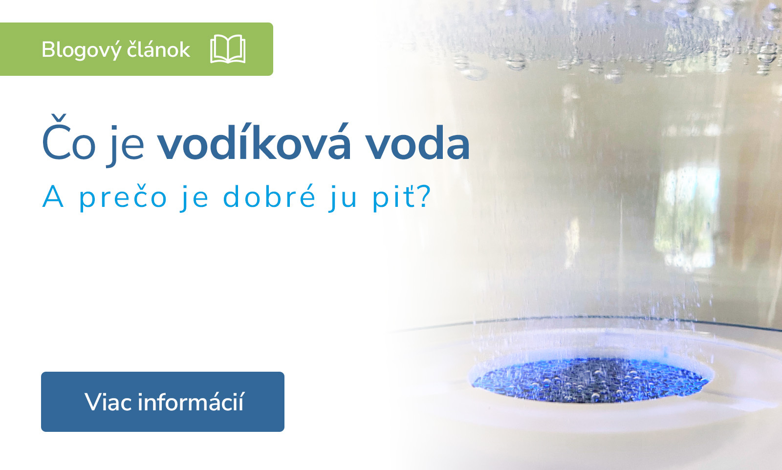 Čo je vodíková voda a prečo je dobré ju piť?