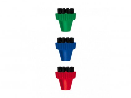 PAEU0296 set 3 ks farebných kefiek nylonové vlakna pre polti Vaporetto Lecoaspira Unico
