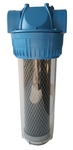 Malý uhlíkový filter na vodu FC 10 Pripojenie: - ⌀ pripojenie 1“ (2,54 cm)