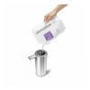 st1043 bezdotykovy davkovac mydla simplehuman kefovanána ocel 266ml