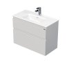 Intedoor Letty Mini spodná skrinka s keramickým umývadlom 80 cm  Spodná skrinka s umývadlom a 2 zásuvkami