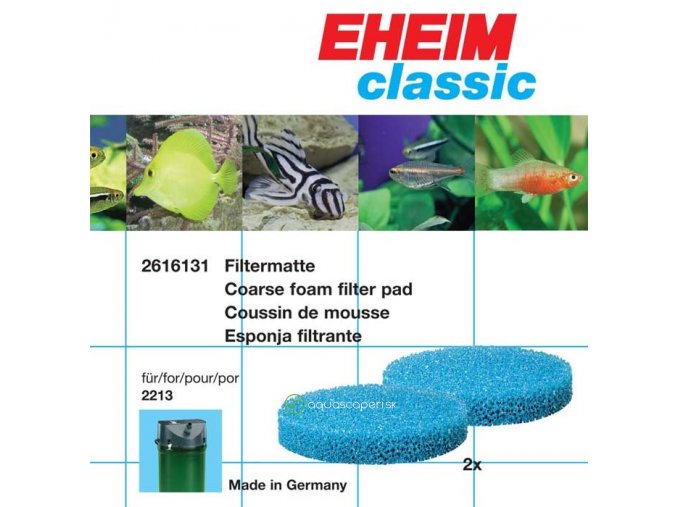 2205 eheim filtracna vlozka pre filter eheim 2215 modra 2 ks