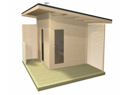 Venkovní sauna Solide Compact WOOD