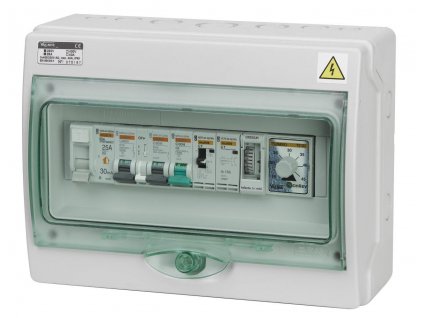Automatické ovládání pro filtraci/světlo/protiproud/tepelné čerpadlo - F1SP3TČ