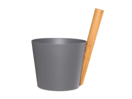 RENTO Saunový kbelík hliníkový - šedý