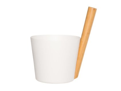 RENTO Saunový kbelík hliníkový - bílý