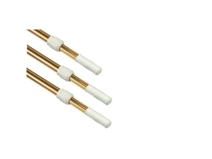 Teleskopická tyč 2,4–4,8 m, zlatá, dvou-dílná (průměr 28/32 mm)