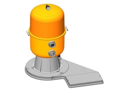 Filtrační zařízení - Dělený Kit 400, 9 m3/h, 230 V, 6-ti cest. boč. ventil, čerp. Preva 50