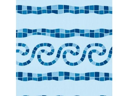 Fólie pro vyvařování bazénů - DLW NGB -- Meandr agua, 1,5 mm, role 30,4 m x 27,5 cm