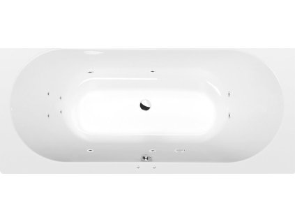 Polysan VIVA B hydromasážní vana, 175x80x47cm, Active Hydro, chrom 88119.1010